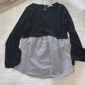 BNWT || Motherhood Maternity Bell-Sleeved Babydoll Top || XL